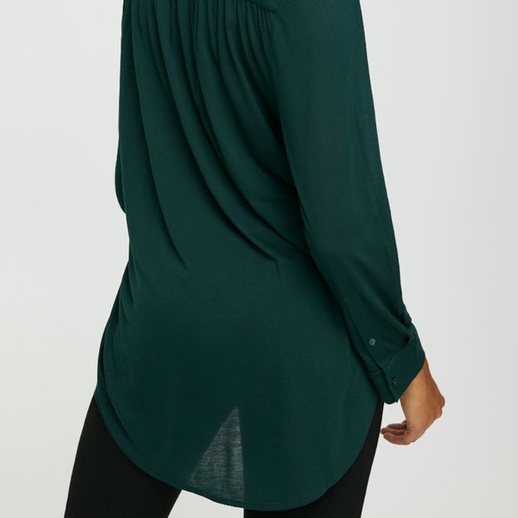 Babaton Brooks Black Long Sleeve Drapey Top - Picture 7 of 8
